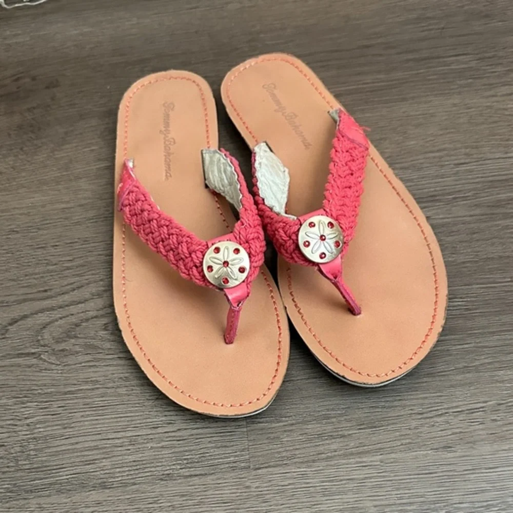Tommy Bahama Women's Red Braided Sandals